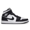 DR0501-101_01 S1 Jordan 1 Mid Split - Zapatillas de deporte para mujer, color negro y blanco, DR0501-101