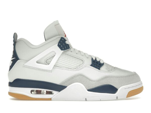 Nike SB Air Jordan 4 Retro 'Navy' – Blanco cumbre/Azul marino – DR5415-100