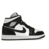 Jordan 1 Mid Panda para mujer, DV0991-101, blanco/negro