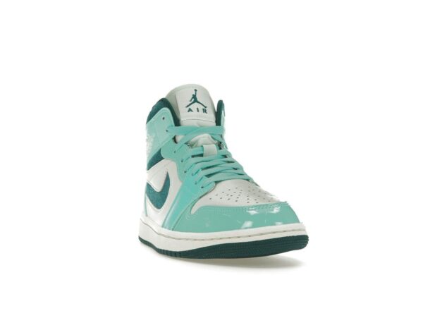 Jordan 1 Mid Chenille Turquesa Blanqueado para Mujer DZ3745-300
