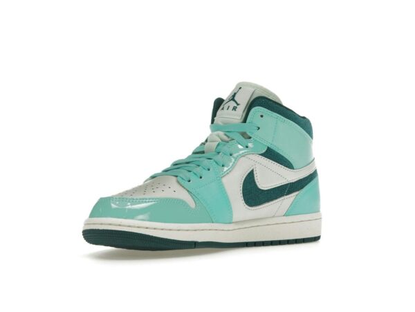Jordan 1 Mid Chenille Turquesa Blanqueado para Mujer DZ3745-300