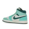 Jordan 1 Mid Chenille Turquesa Blanqueado para Mujer DZ3745-300