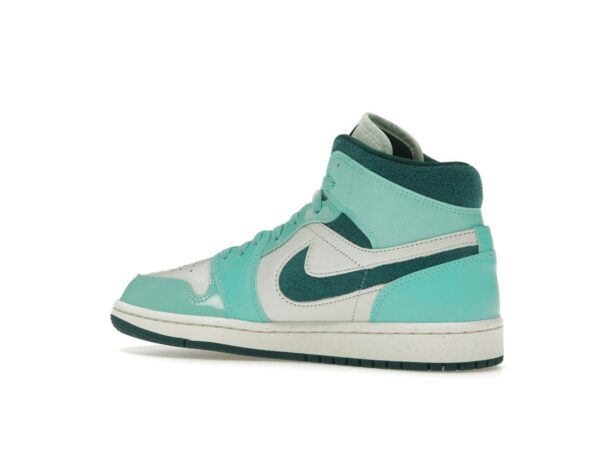 Jordan 1 Mid Chenille Turquesa Blanqueado para Mujer DZ3745-300