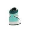 Jordan 1 Mid Chenille Turquesa Blanqueado para Mujer DZ3745-300
