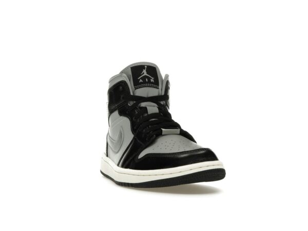 Jordan 1 Mid SE - Zapatillas negras metalizadas plateadas para mujer (FB9892-002)