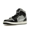 Jordan 1 Mid SE - Zapatillas negras metalizadas plateadas para mujer (FB9892-002)