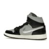 Jordan 1 Mid SE - Zapatillas negras metalizadas plateadas para mujer (FB9892-002)