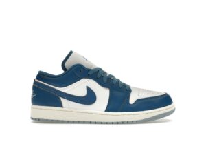 Jordan 1 Low Industrial Blue – Blanco/Vela/Azul Industrial – FN5214-141