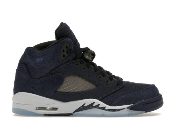Jordan 5 Retro Georgetown (GS) – FN5452-400 – Azul marino medianoche/Negro/Gris fútbol