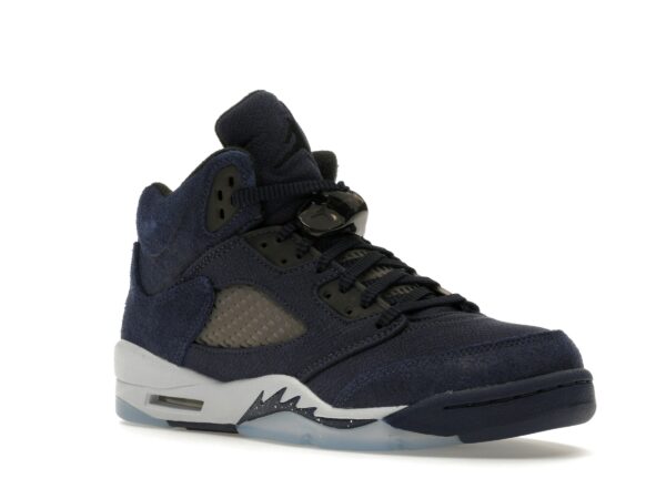Jordan 5 Retro Georgetown (GS) – FN5452-400 – Azul marino medianoche/Negro/Gris fútbol