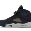 Jordan 5 Retro Georgetown (GS) – FN5452-400 – Azul marino medianoche/Negro/Gris fútbol