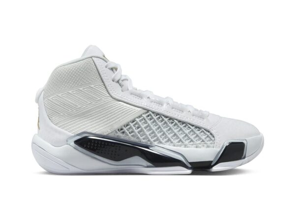 Jordan FIBA 38 GS Zapatillas blancas/platino puro/dorado metalizado