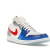 Zapatillas Nike Air Jordan 1 Low SE de piel en blanco filipino/azul real/azul hielo – FN8901-164
