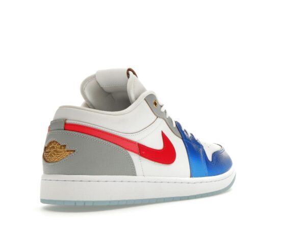 Zapatillas Nike Air Jordan 1 Low SE de piel en blanco filipino/azul real/azul hielo – FN8901-164