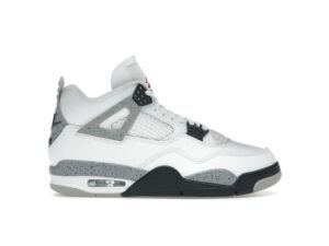 Jordan 4 Retro White Cement 2025 – Blanco cumbre/Rojo fuego-Gris técnico-Negro – FV5029-100