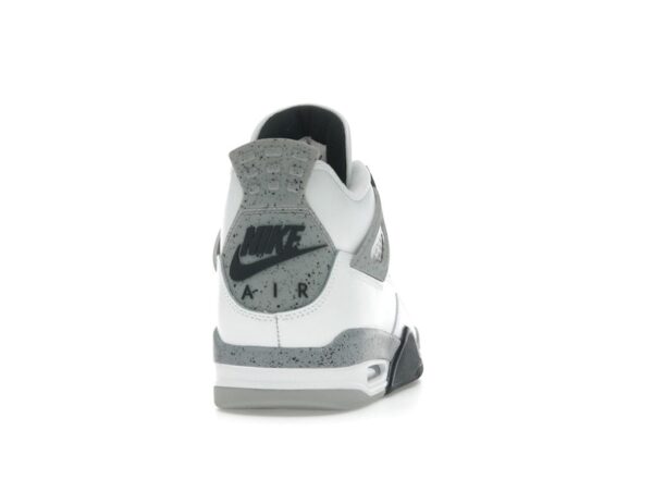 Jordan 4 Retro White Cement 2025 – Blanco cumbre/Rojo fuego-Gris técnico-Negro – FV5029-100