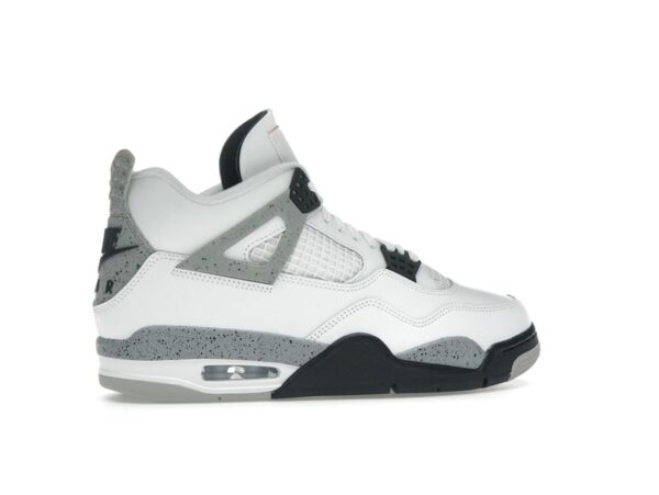 Jordan 4 Retro White Cement 2025 – Blanco cumbre/Rojo fuego-Gris técnico-Negro – FV5029-100
