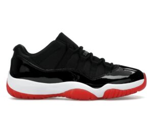 Air Jordan 11 Retro Low Bred (2025) – Negro/Rojo universitario – FV5104-006