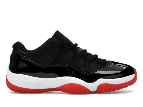 Jordan 11 Retro Low Bred (2025) FV5104-006 Negro/Rojo Zapatillas de estilo casual para hombre