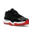 Jordan 11 Retro Low Bred (2025) FV5104-006 Negro/Rojo Zapatillas de estilo casual para hombre