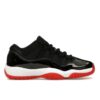 Jordan 11 Retro Low Bred (GS) 2025 Negro/Blanco-Rojo Universitario FV5121-006