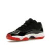 Jordan 11 Retro Low Bred (GS) 2025 Negro/Blanco-Rojo Universitario FV5121-006