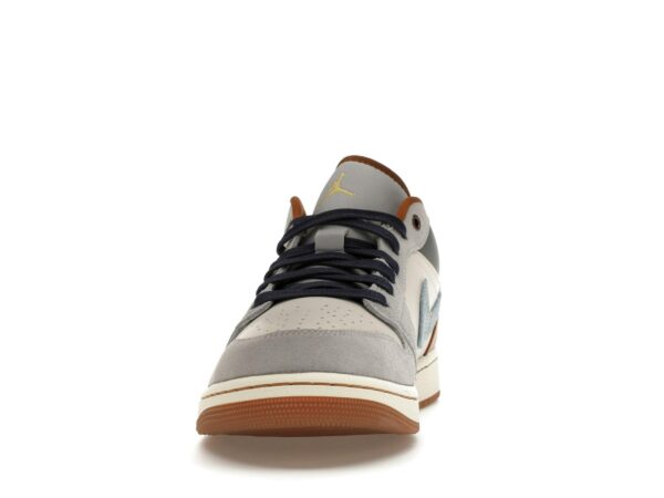 Jordan 1 Low SE Phantom Denim Swoosh – Zapatillas de cuero – FZ5042-041