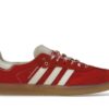 GY6612_01 Zapatillas Adidas Samba Wales Bonner de ante rojo y blanco – GY6612