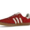 GY6612_16 Zapatillas Adidas Samba Wales Bonner de ante rojo y blanco – GY6612