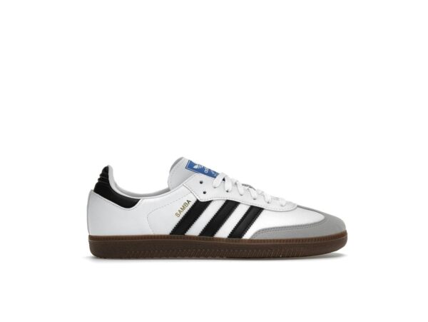 H01877_01 S1 Zapatillas Adidas Samba Vegan White Gum – Blanco nube/Negro núcleo/Goma – H01877