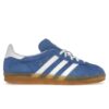 Zapatillas Adidas Gazelle Indoor para mujer en ante azul Fusion Gum HQ8717