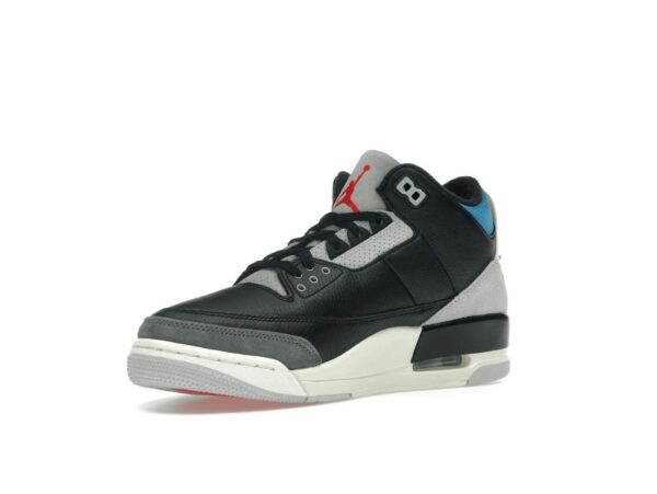Jordan 3 Retro OG Rare Air IB8967-004 Negro Chile Rojo Gris Neutro Azul Militar Leche de Coco Zapatillas