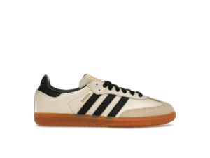 Zapatillas Adidas Samba OG de piel para mujer en color blanco crema y arena Strata
