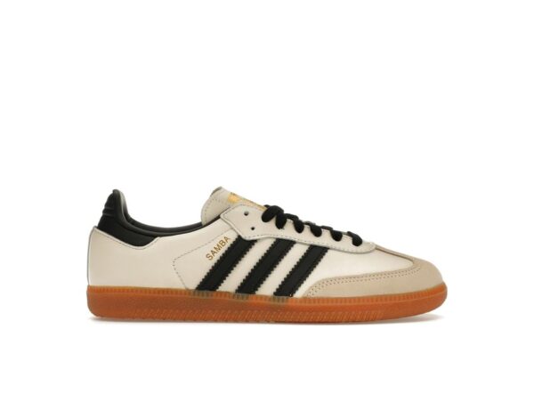 Zapatillas Adidas Samba OG de piel para mujer en color blanco crema y arena Strata