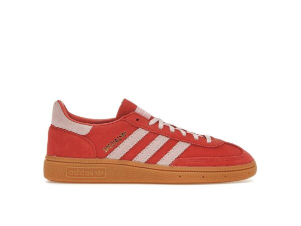 Zapatillas Adidas Handball Spezial para mujer en rojo brillante y rosa claro (IE5894)