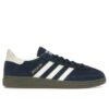 Zapatillas de ante Adidas Handball Spezial Night Indigo IF7087 color crema y blanco