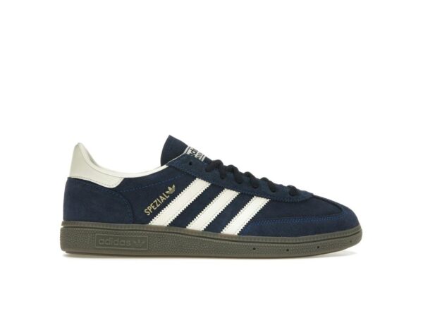 Zapatillas de ante Adidas Handball Spezial Night Indigo IF7087 color crema y blanco