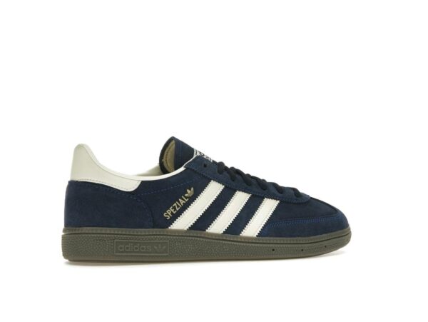 Zapatillas de ante Adidas Handball Spezial Night Indigo IF7087 color crema y blanco
