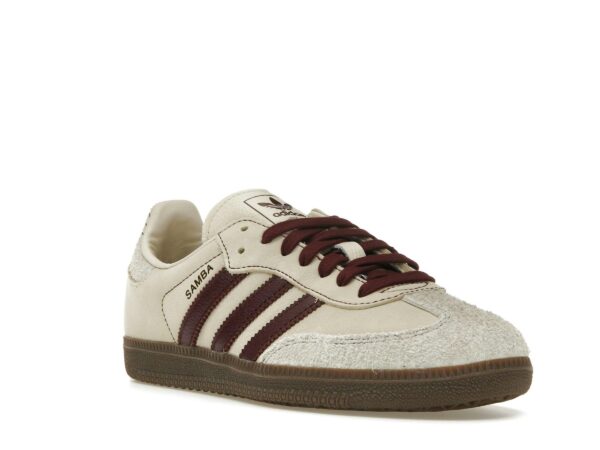 IG1987_06 adidas Samba OG Wonder - Zapatillas de piel color blanco y granate para mujer – IG1987