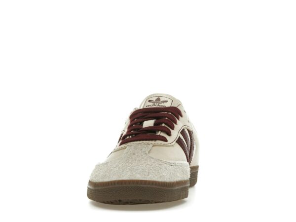 IG1987_11 adidas Samba OG Wonder - Zapatillas de piel color blanco y granate para mujer – IG1987