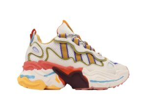 Zapatillas Adidas Ozthemis Paint Smudge para mujer IG5660 Blanco tiza/Oliva pulso/Semi brillante