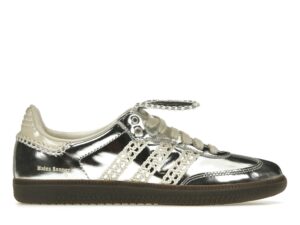 Zapatillas Adidas Samba Wales Bonner de piel plateadas – IG8181