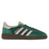 Zapatillas Adidas Handball Spezial de terciopelo verde y rosa para mujer JI2648