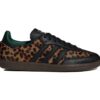Zapatillas Adidas Samba OG para mujer con estampado de leopardo, color negro y verde, JI2735