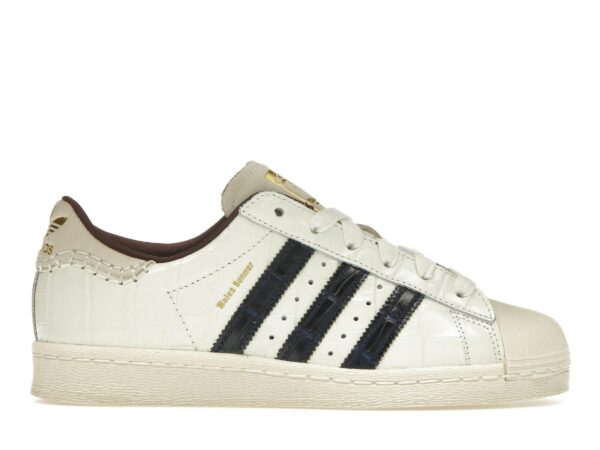 Zapatillas adidas Superstar Wales Bonner blancas con efecto cocodrilo – JP7161
