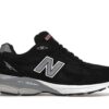 Zapatillas New Balance 990v3 MiUSA de piel negra y blanca – M990BS3