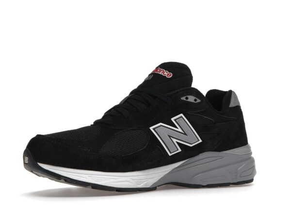 Zapatillas New Balance 990v3 MiUSA de piel negra y blanca – M990BS3