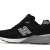 Zapatillas New Balance 990v3 MiUSA de piel negra y blanca – M990BS3