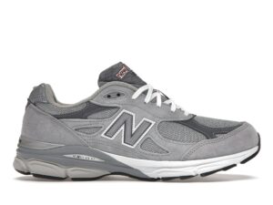 Zapatillas de estilo de vida New Balance 990v3 MiUSA grises M990GY3 para hombre