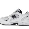 Zapatillas New Balance 530 de piel y malla, blancas y negras – MR530EWB